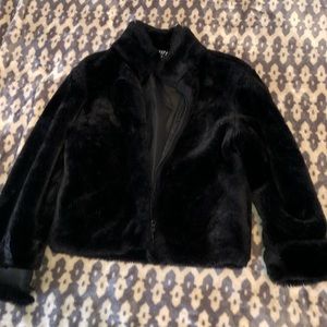 (Gap) Girls fur jacket.